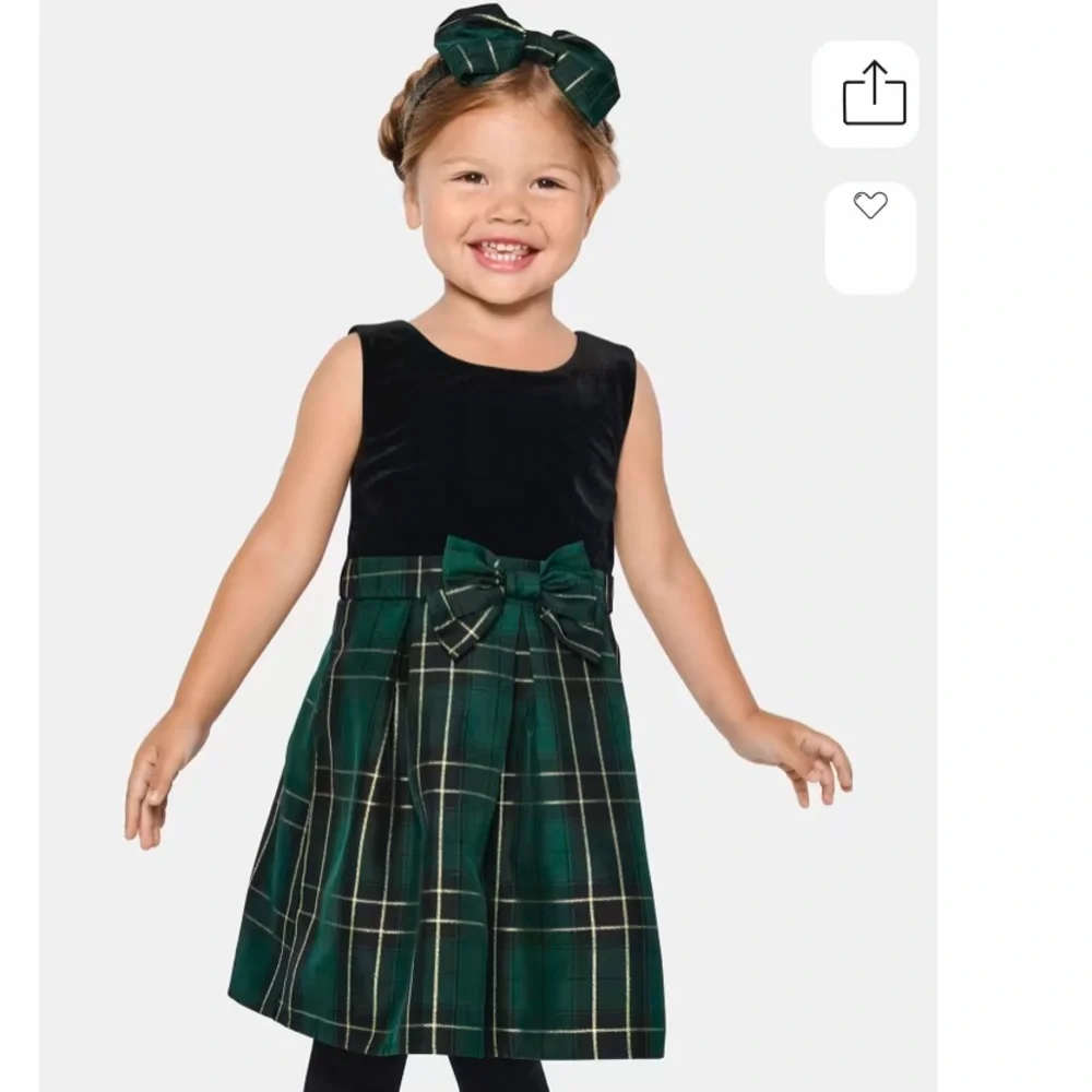 Children’s Place plaid/velvet dress. Toddler size 2